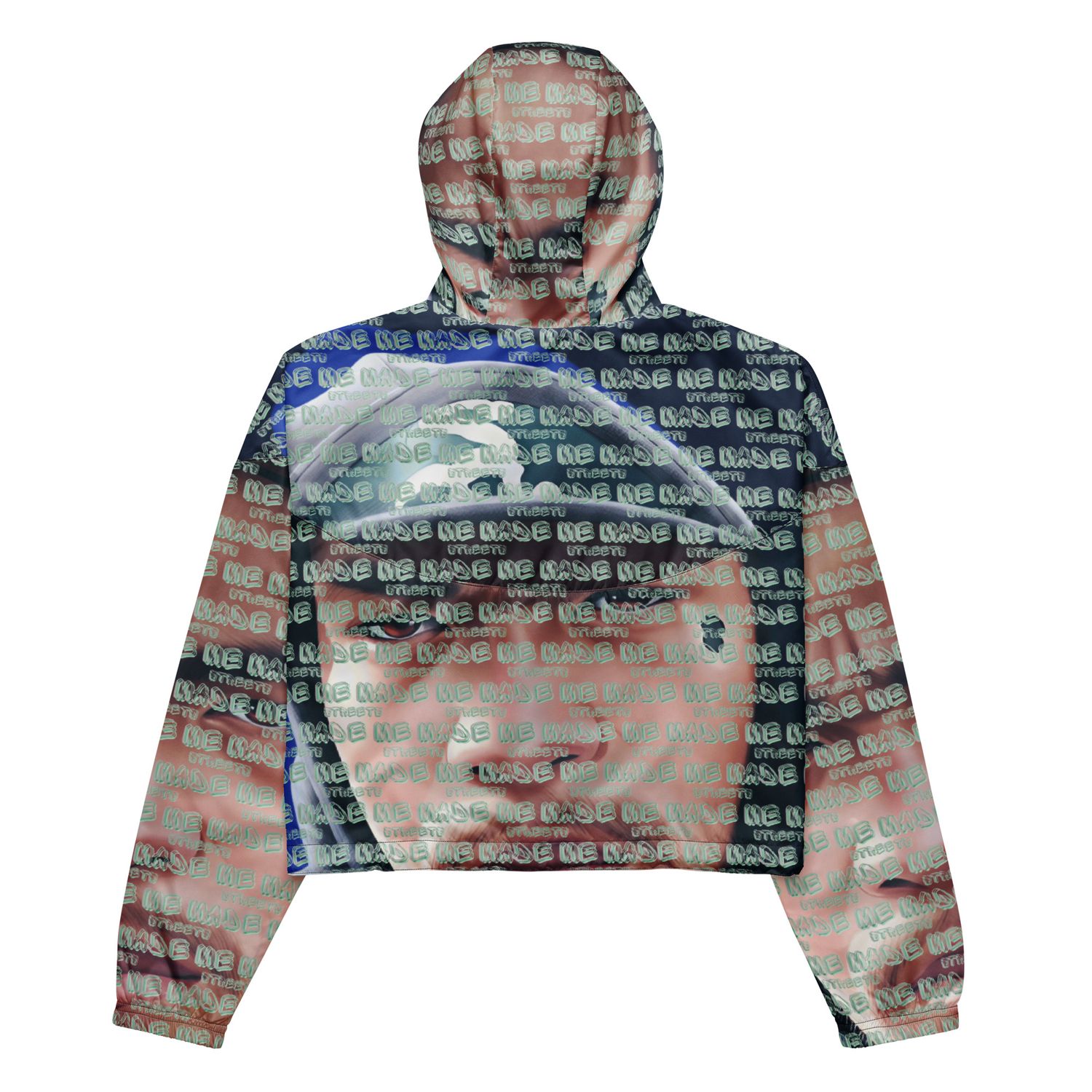 Streets Made Me cropped windbreaker