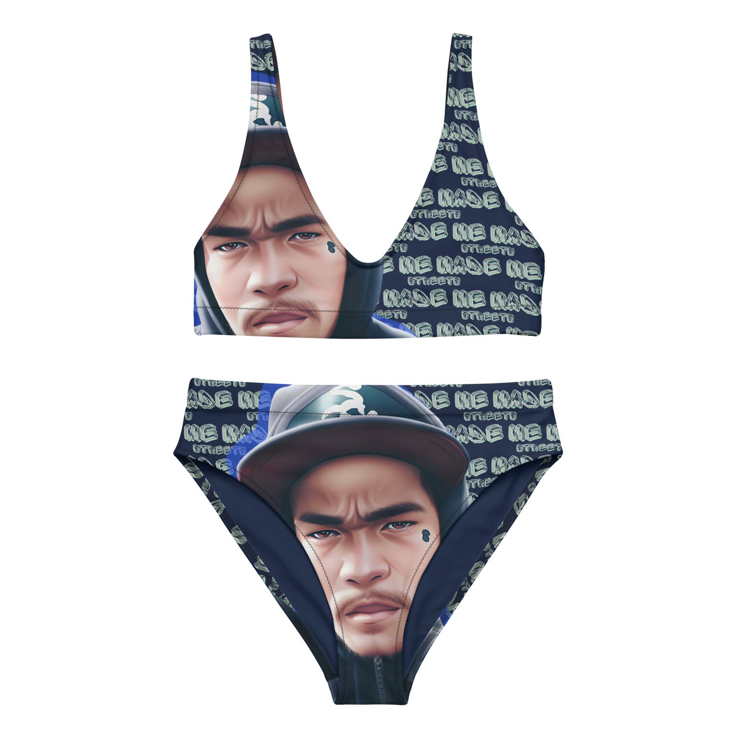 Streets Made Me high-waisted bikini