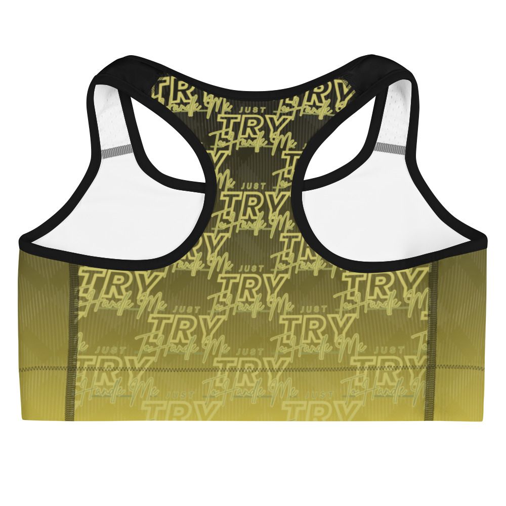 Just Try To Handle Me Sports bra