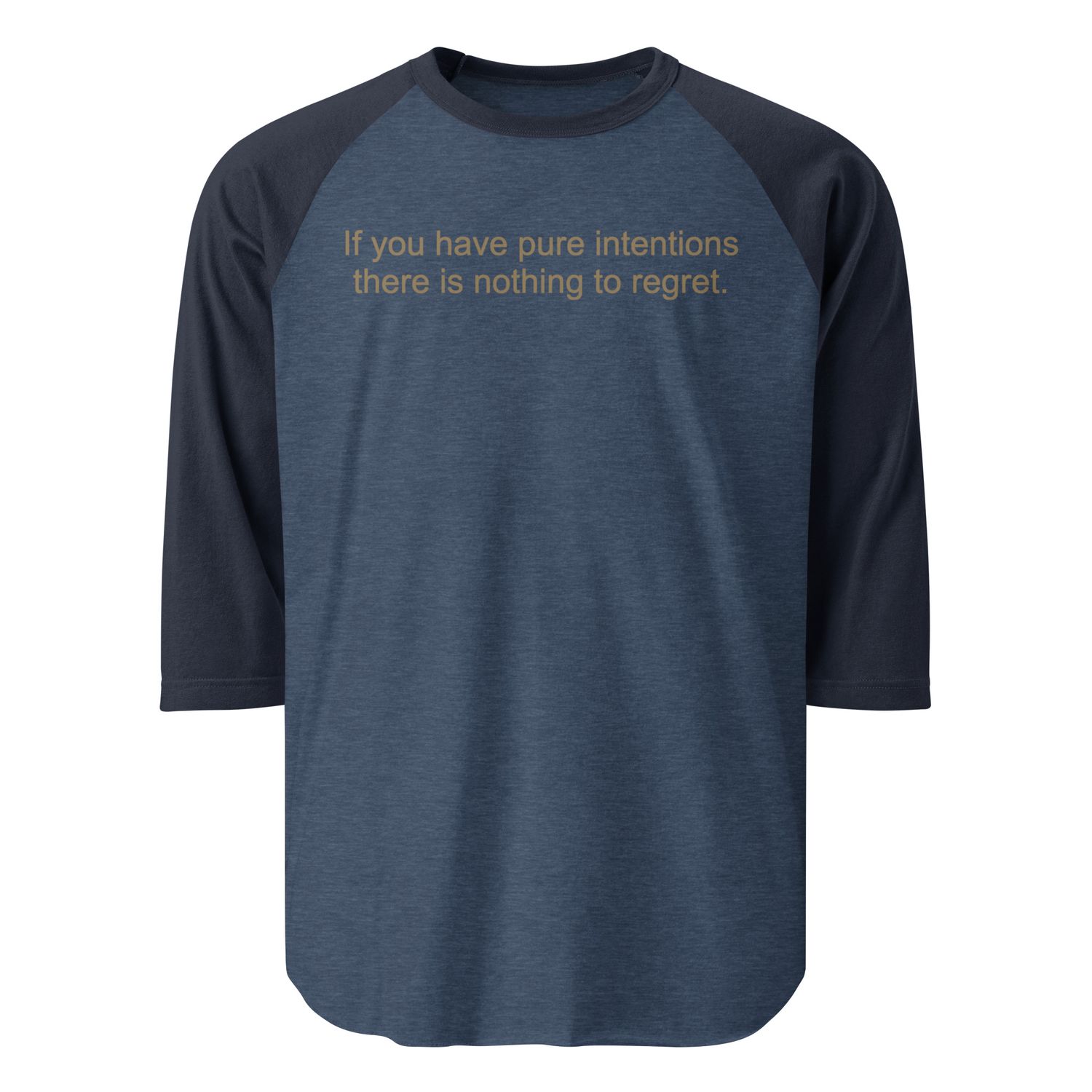 Pure Intentions 3/4 sleeve raglan shirt