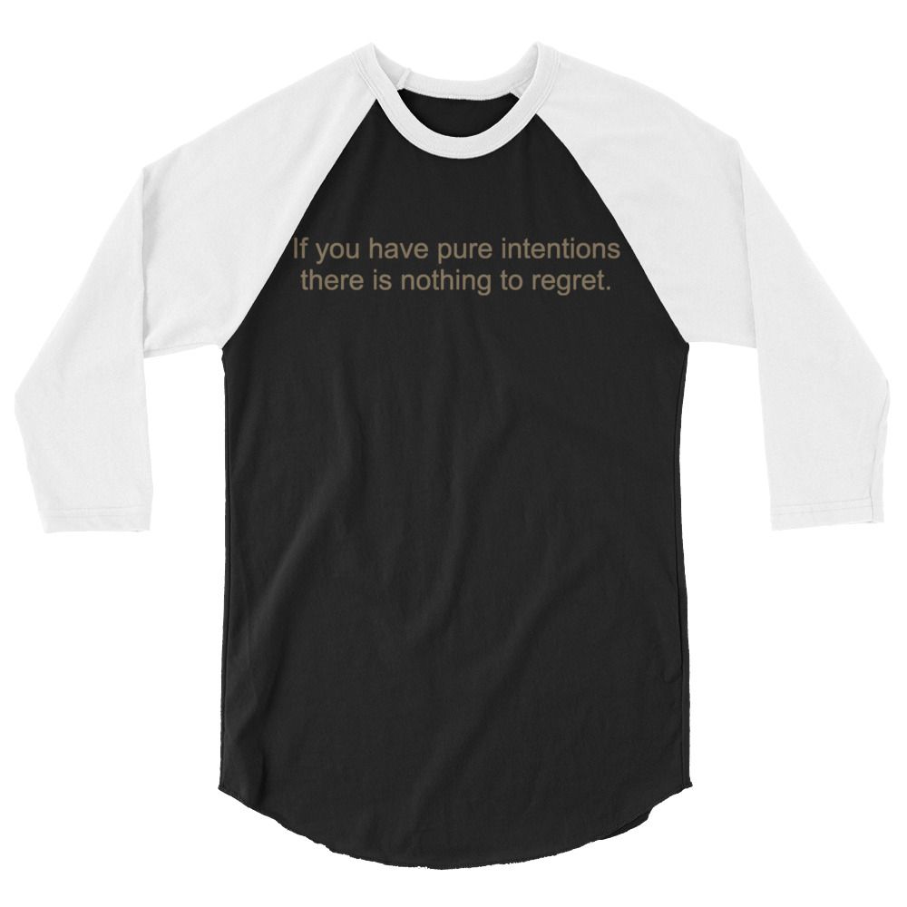 Pure Intentions 3/4 sleeve raglan shirt