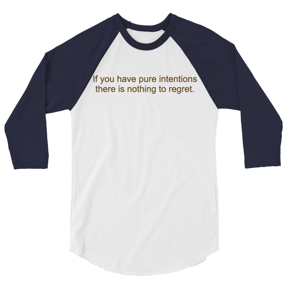 Pure Intentions 3/4 sleeve raglan shirt