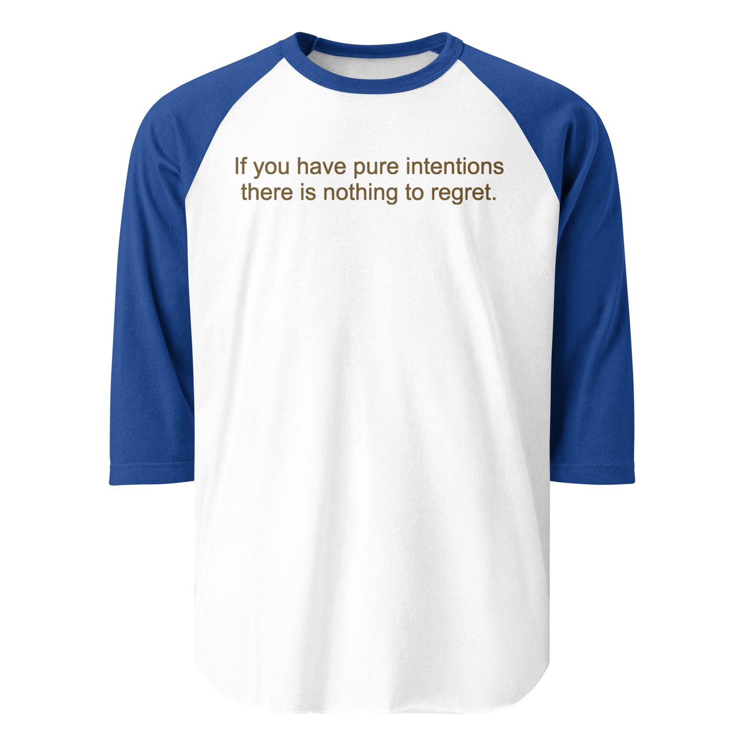 Pure Intentions 3/4 sleeve raglan shirt