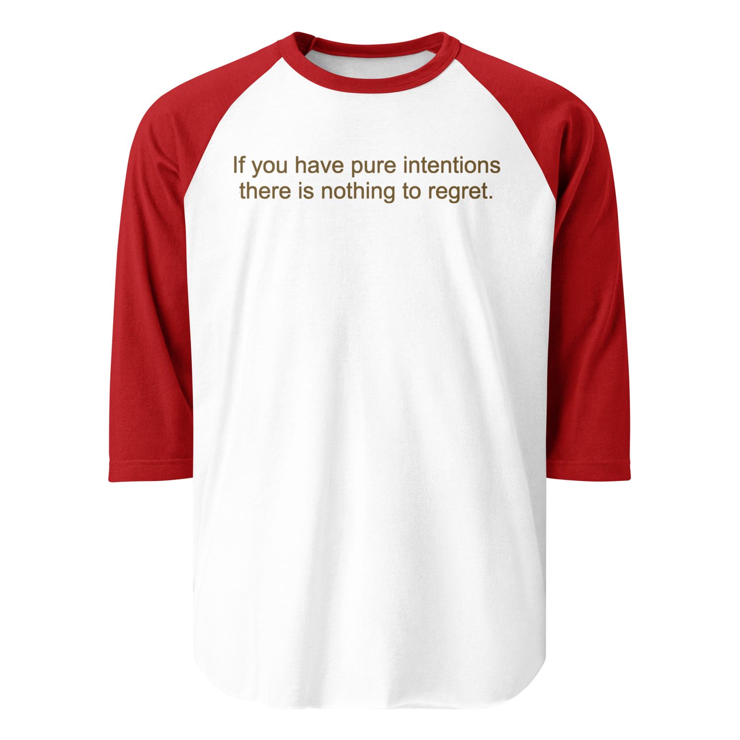 Pure Intentions 3/4 sleeve raglan shirt