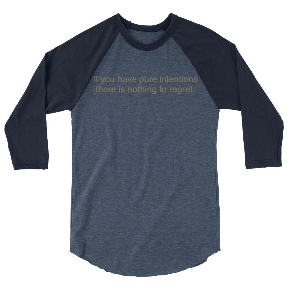 Pure Intentions 3/4 sleeve raglan shirt