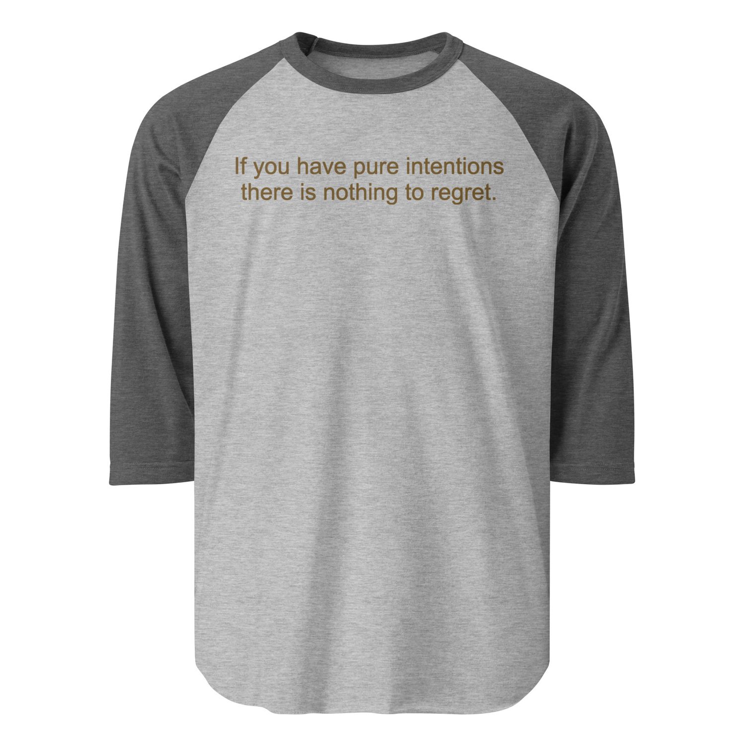 Pure Intentions 3/4 sleeve raglan shirt