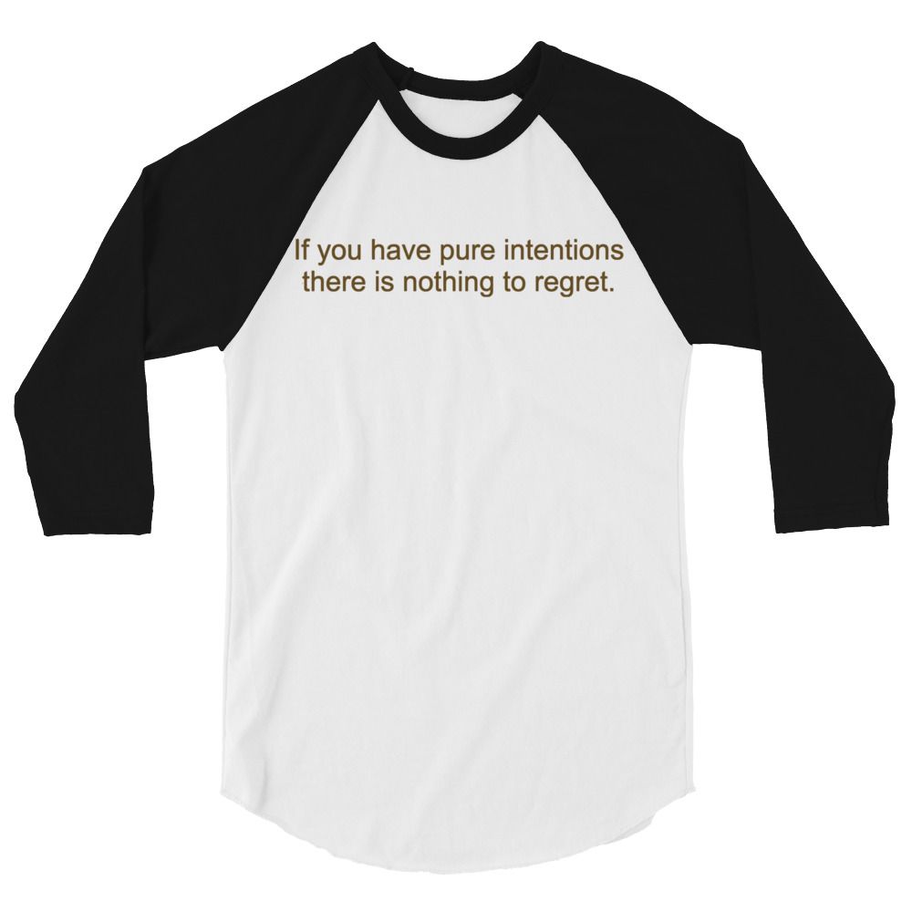 Pure Intentions 3/4 sleeve raglan shirt