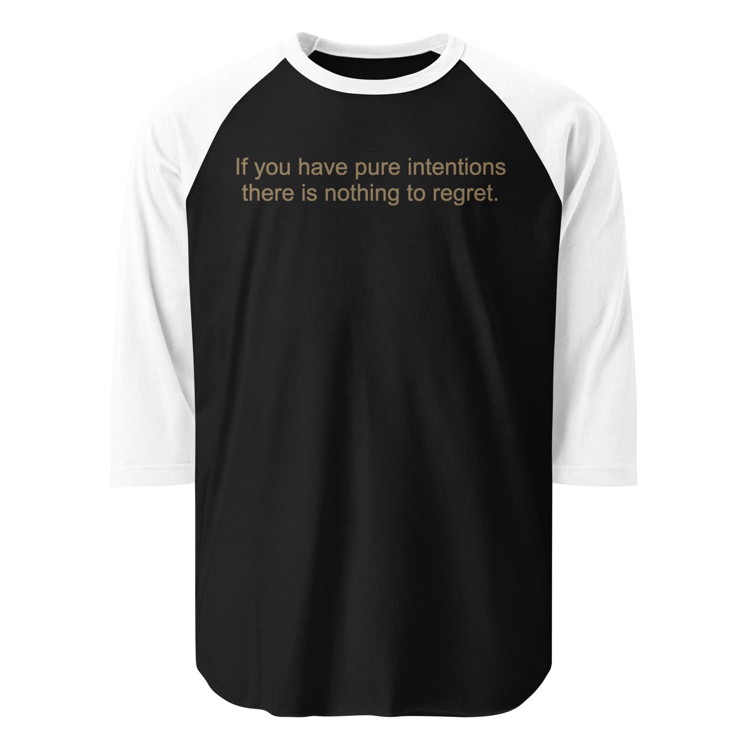 Pure Intentions 3/4 sleeve raglan shirt