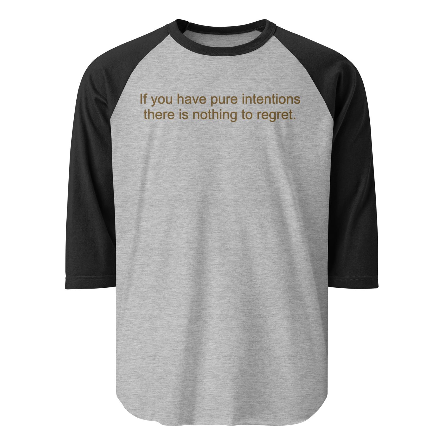 Pure Intentions 3/4 sleeve raglan shirt