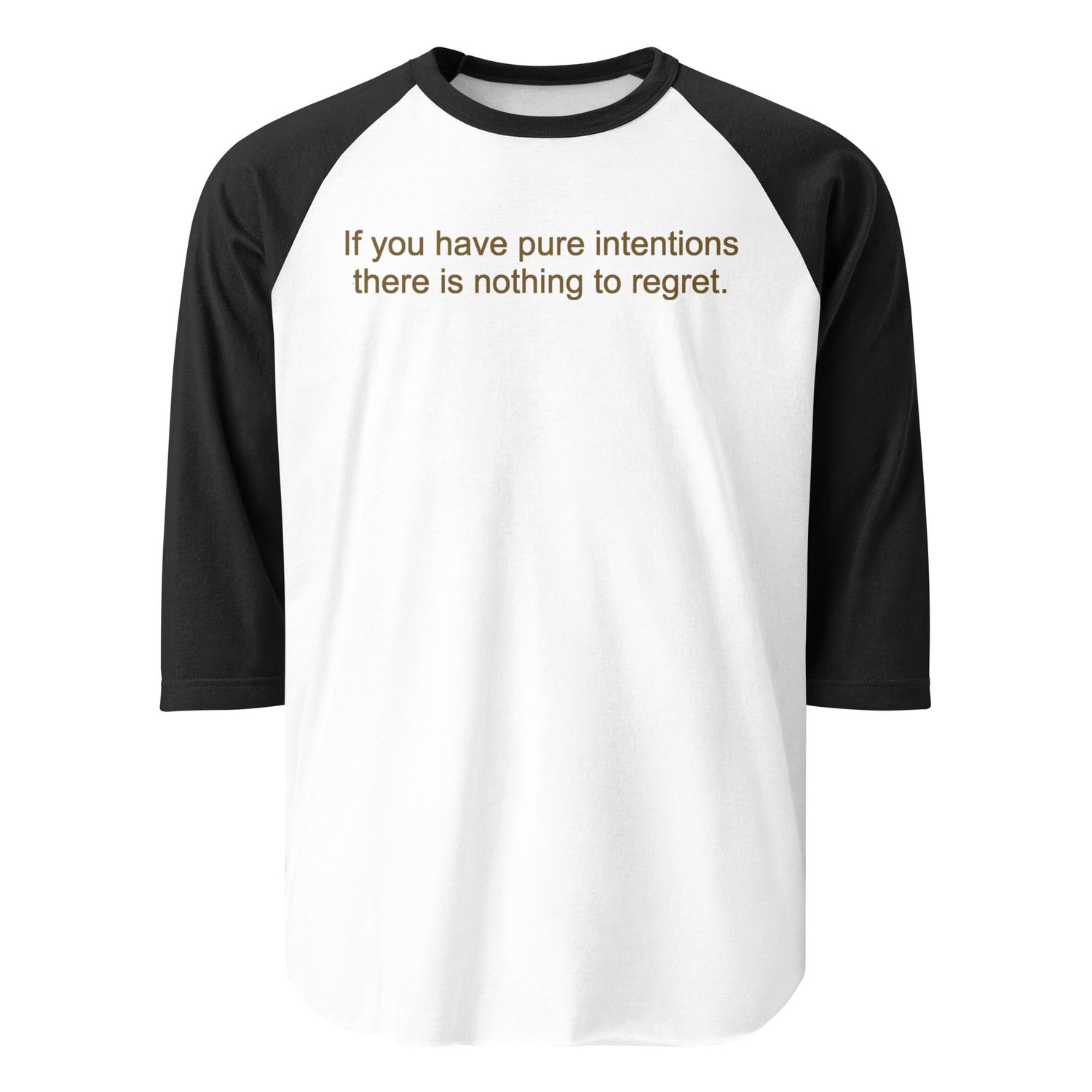 Pure Intentions 3/4 sleeve raglan shirt