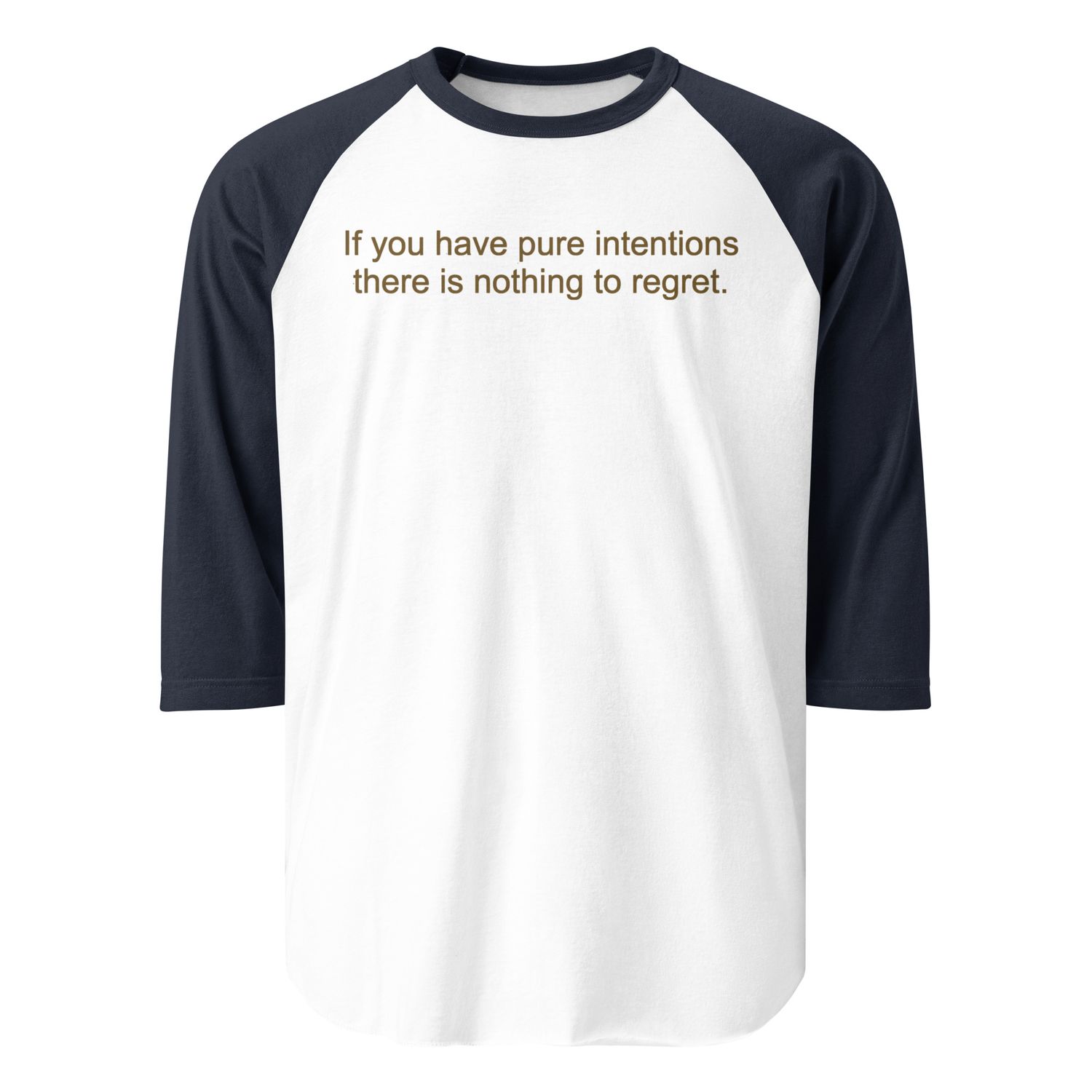 Pure Intentions 3/4 sleeve raglan shirt