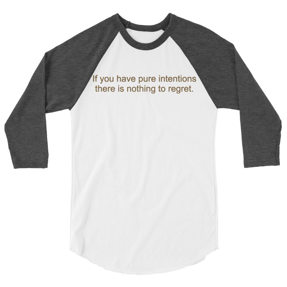 Pure Intentions 3/4 sleeve raglan shirt