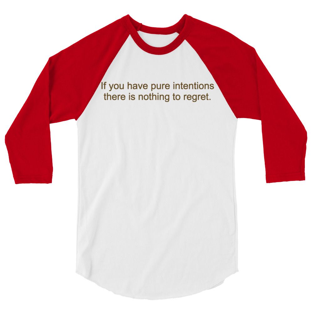 Pure Intentions 3/4 sleeve raglan shirt