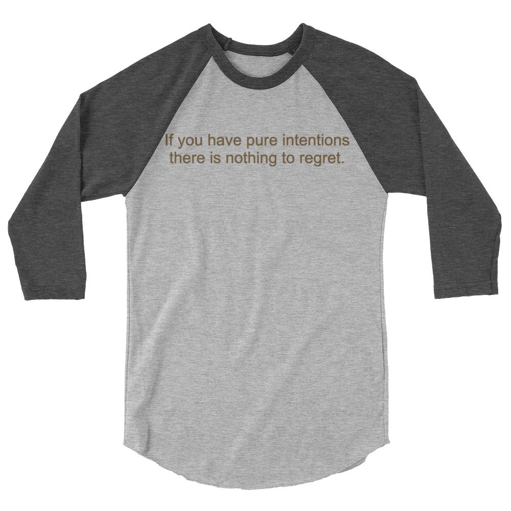 Pure Intentions 3/4 sleeve raglan shirt