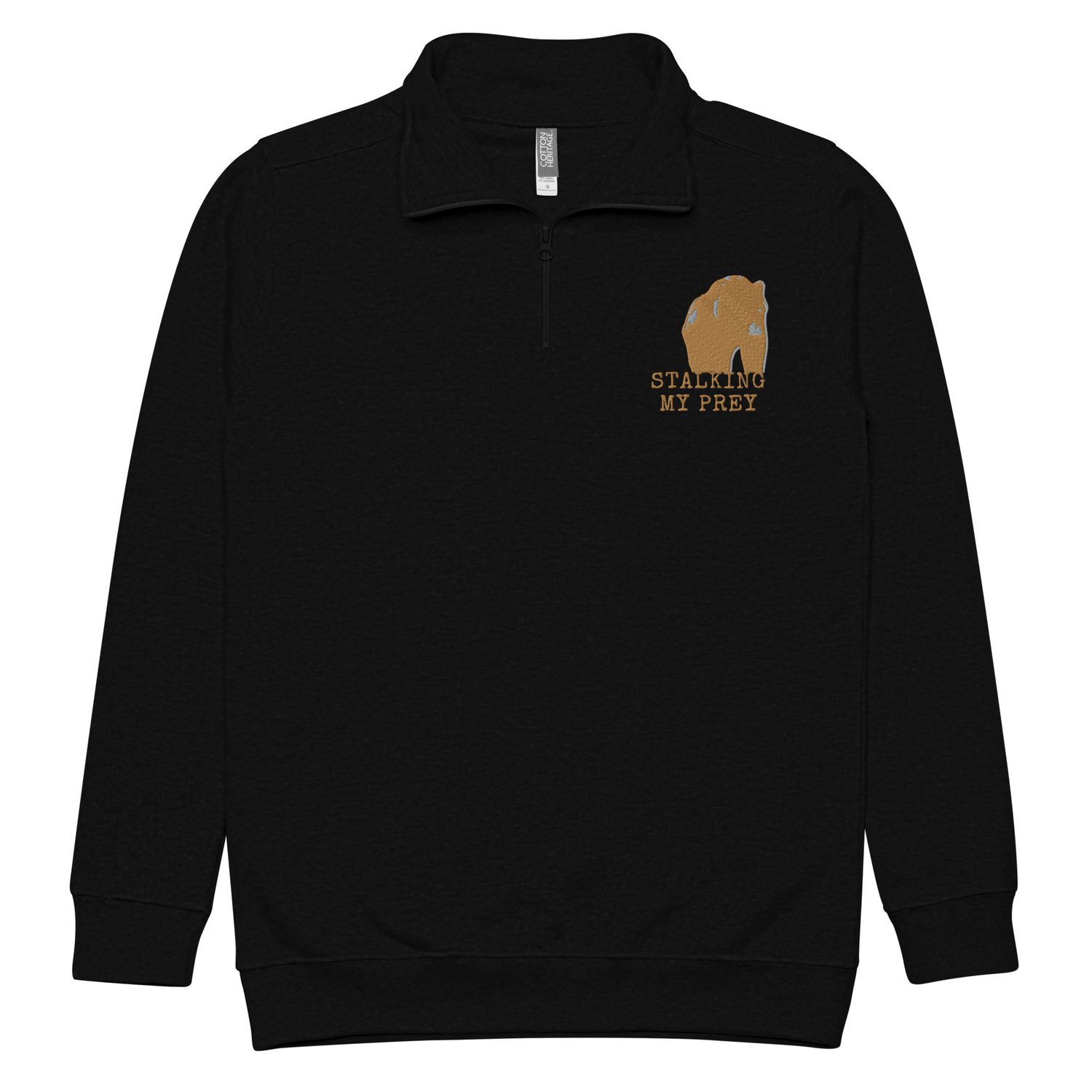 Stalking My Prey fleece pullover