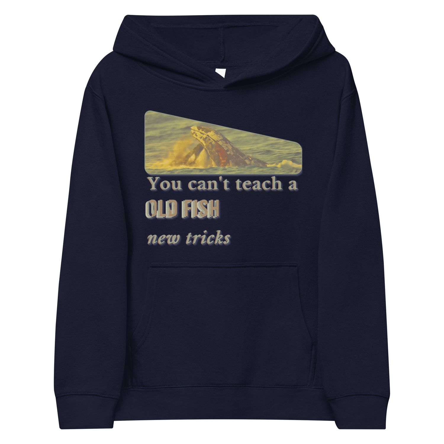 Old Fish fleece hoodie