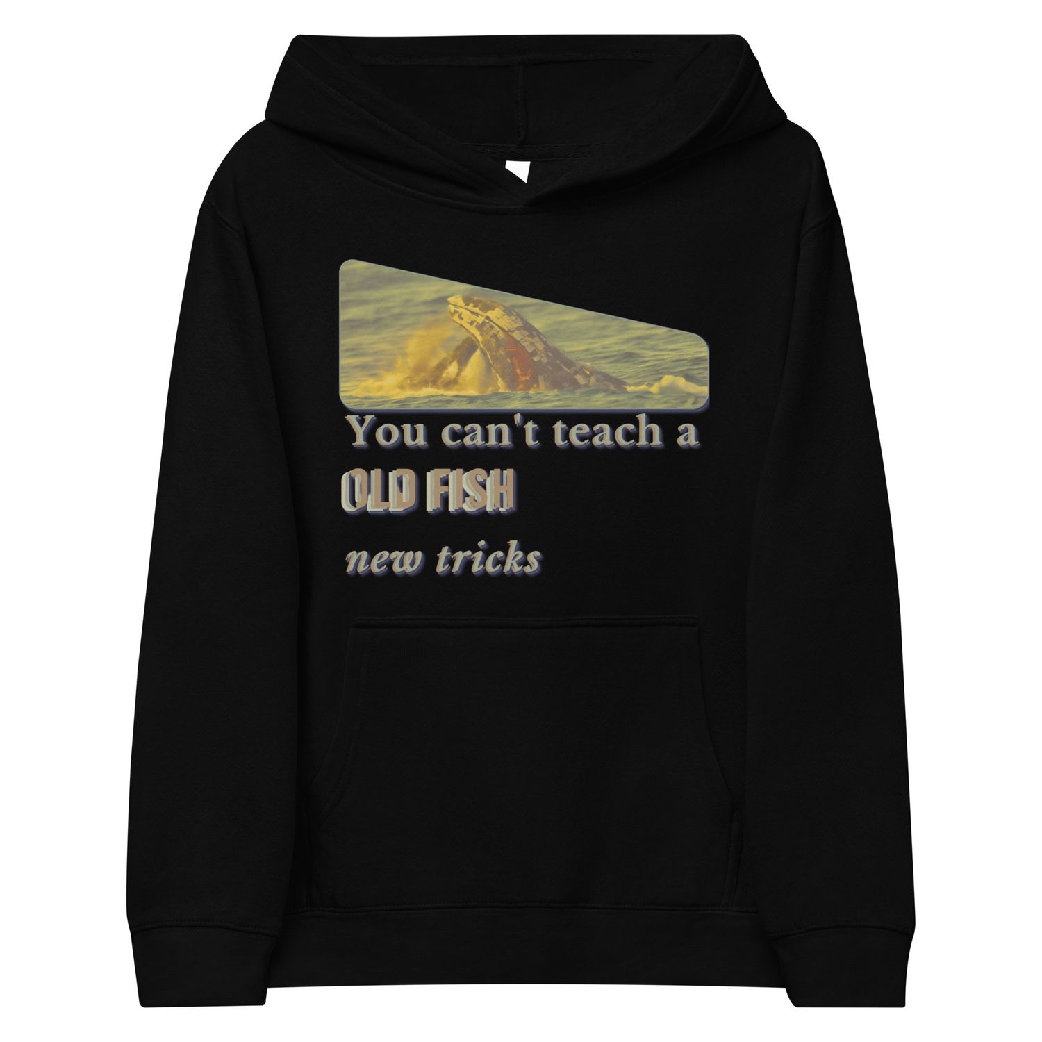 Old Fish fleece hoodie