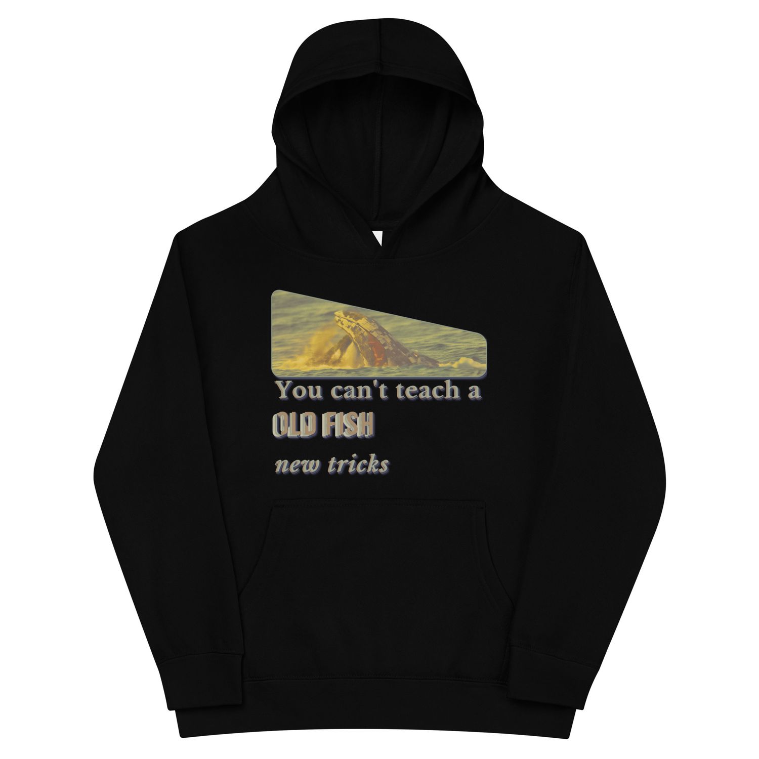 Old Fish fleece hoodie