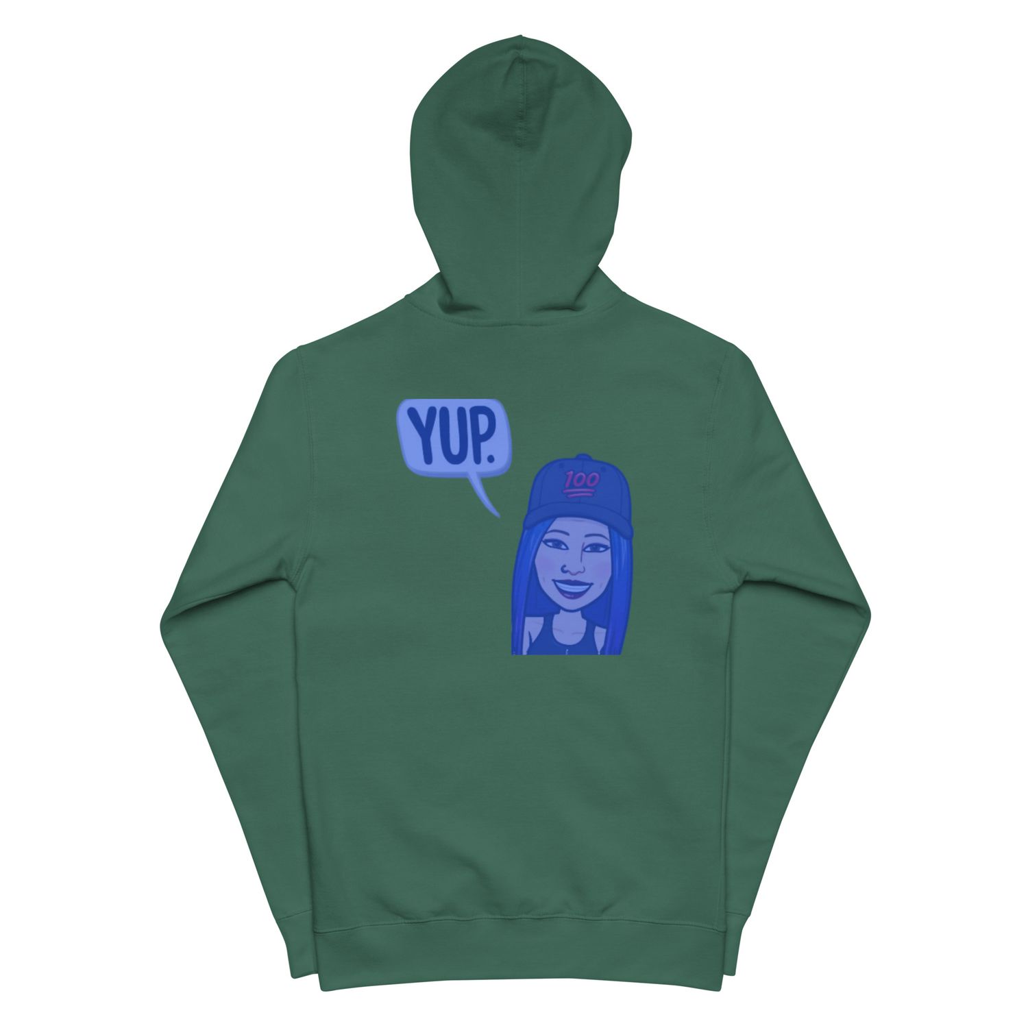 Yup fleece zip up hoodie