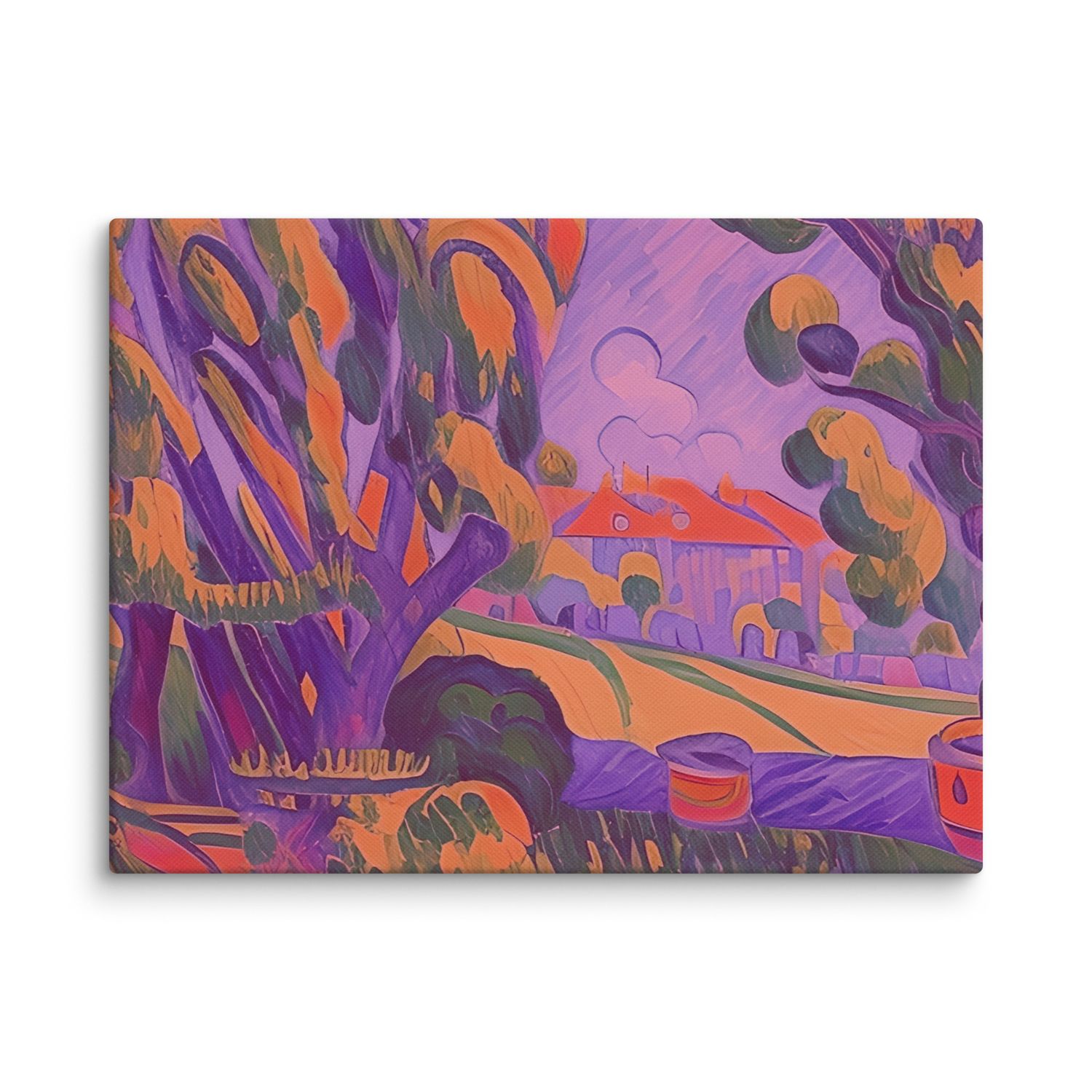 Purple Trees Canvas