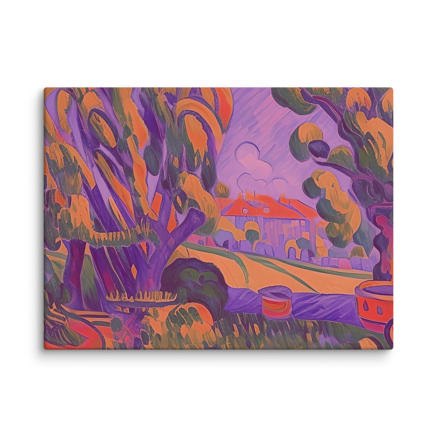 Purple Trees Canvas