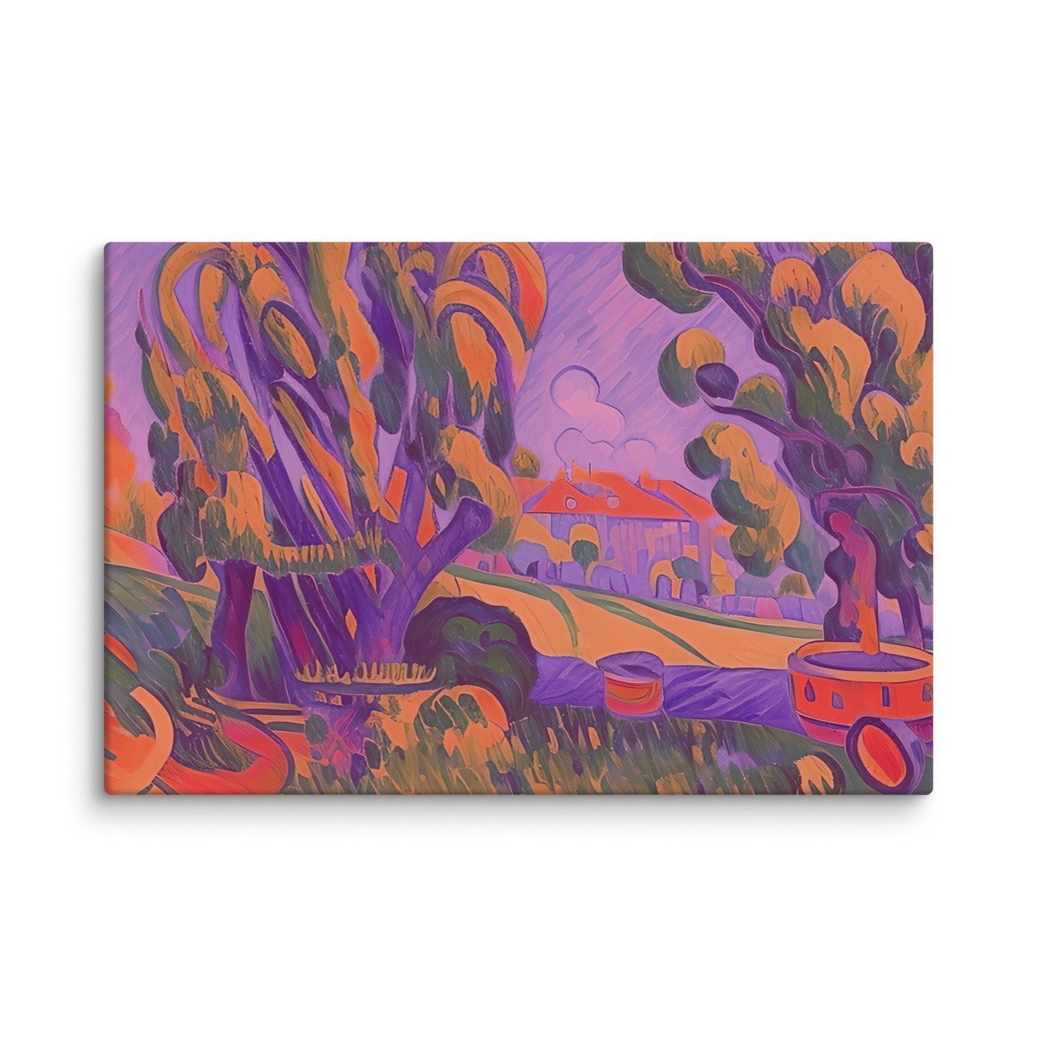 Purple Trees Canvas