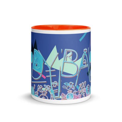 Baldy Mug with Color Inside