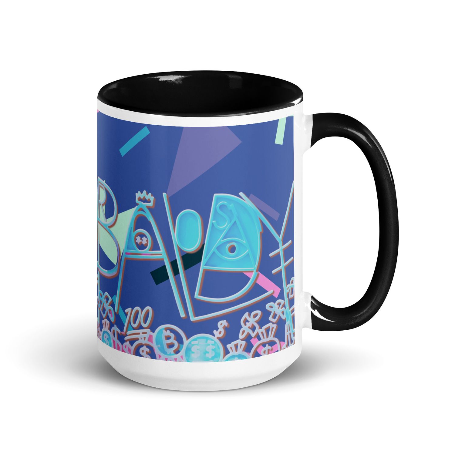 Baldy Mug with Color Inside