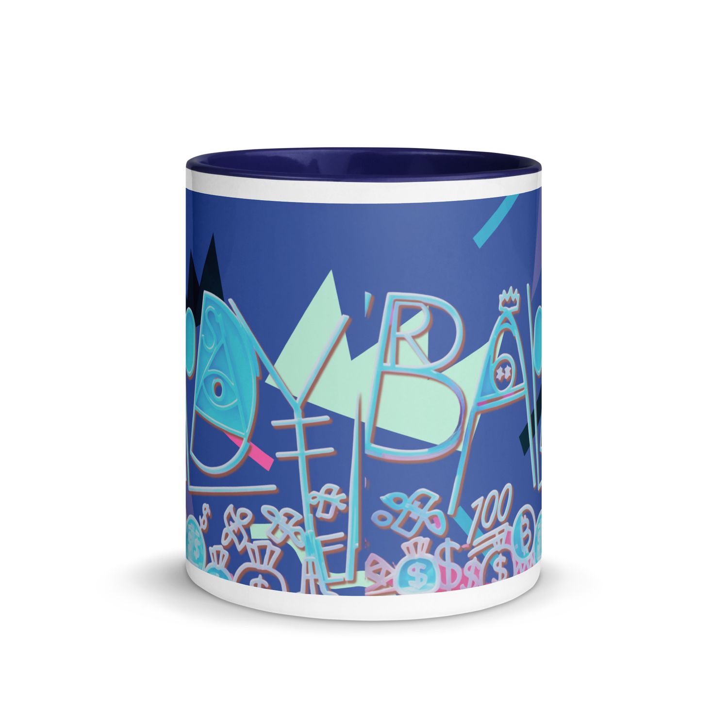 Baldy Mug with Color Inside