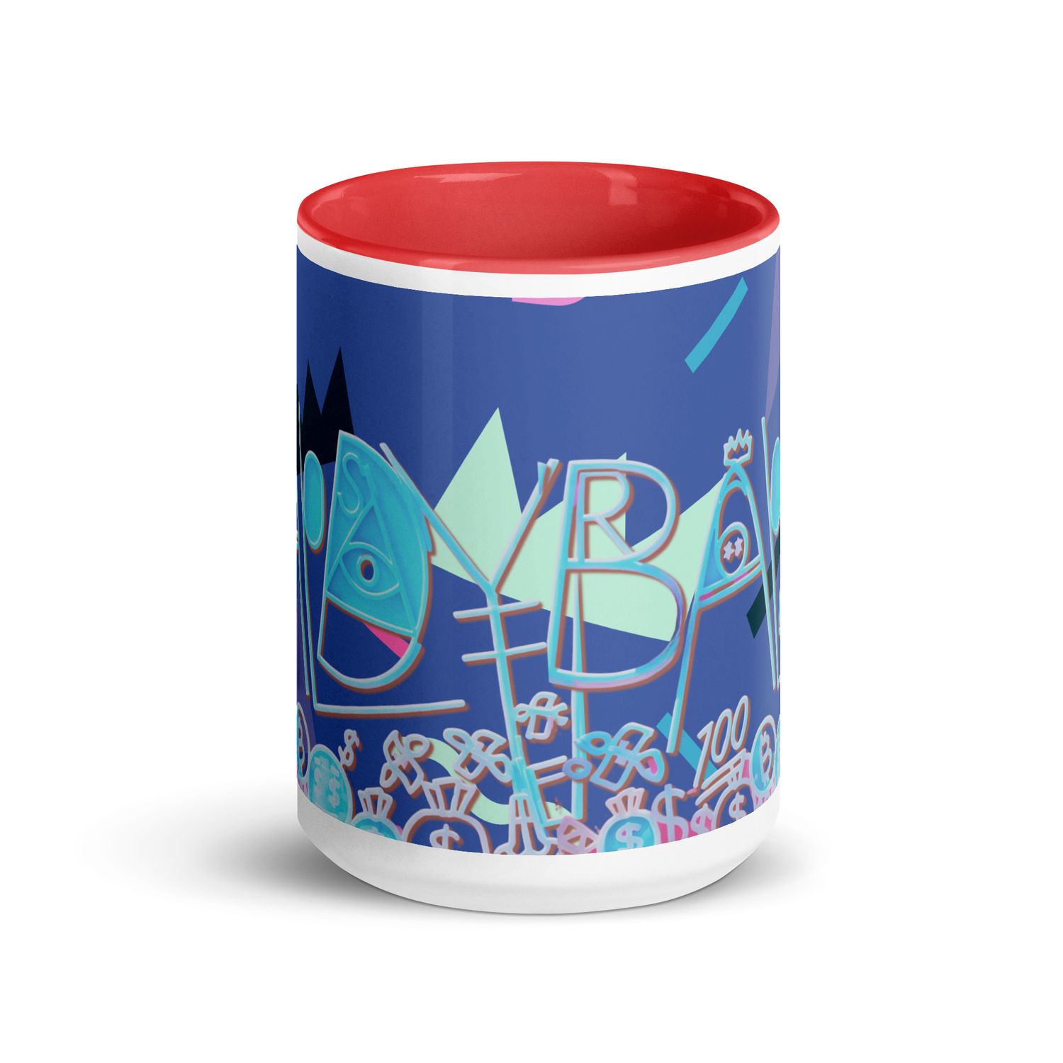Baldy Mug with Color Inside