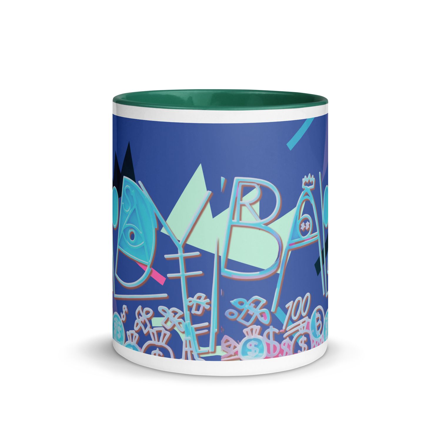 Baldy Mug with Color Inside