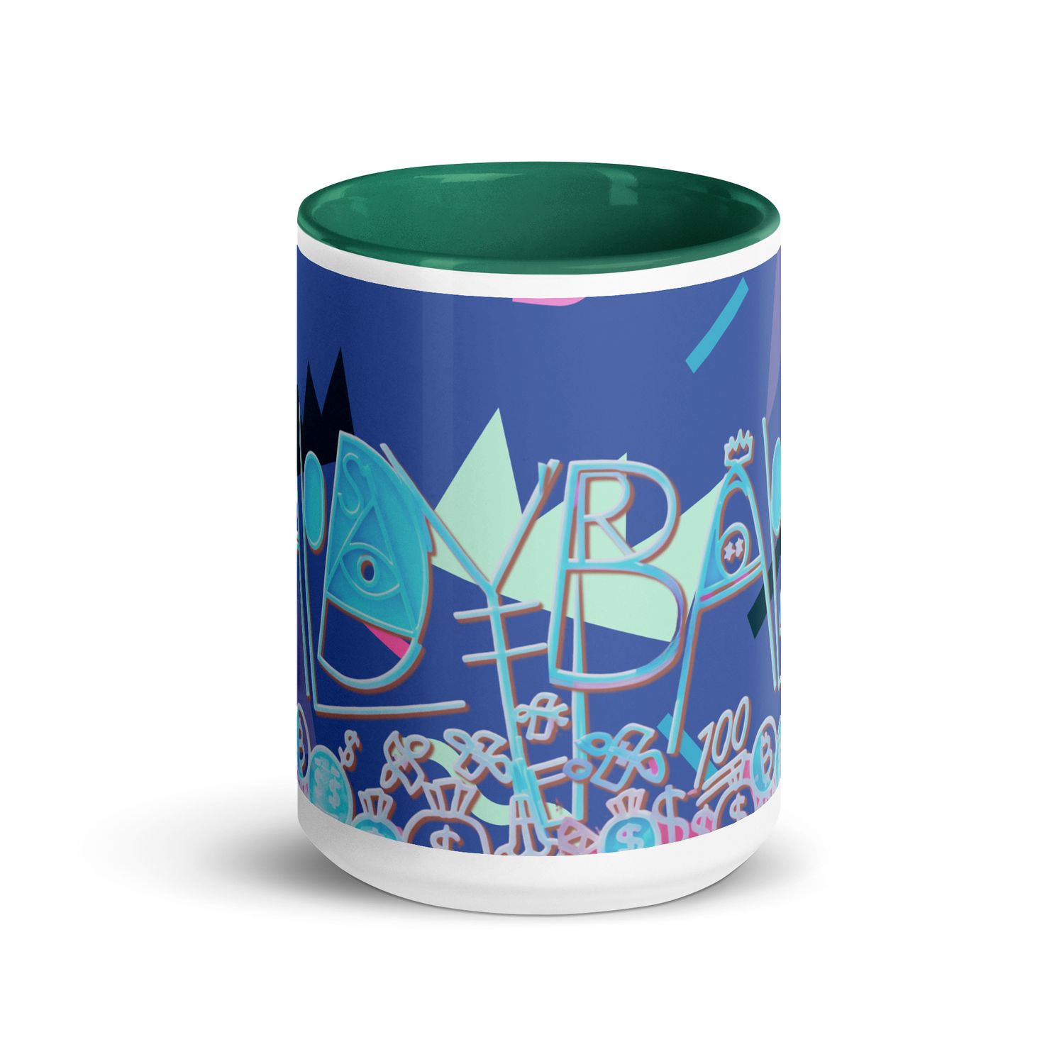 Baldy Mug with Color Inside