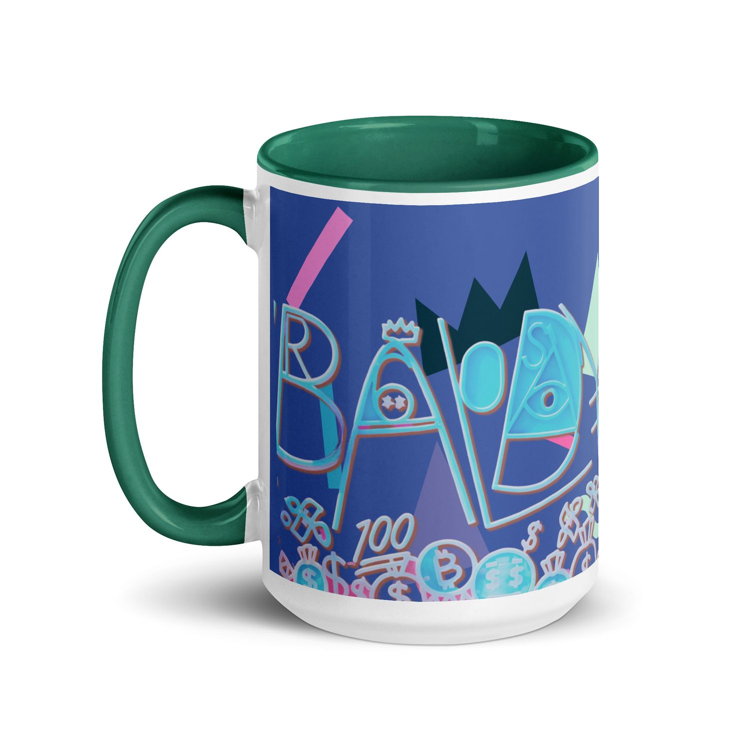 Baldy Mug with Color Inside