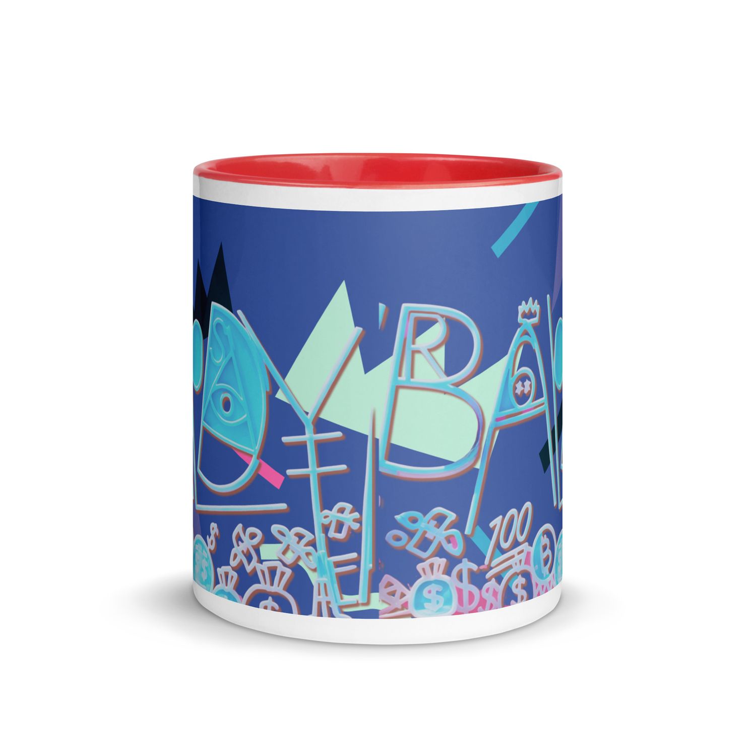 Baldy Mug with Color Inside