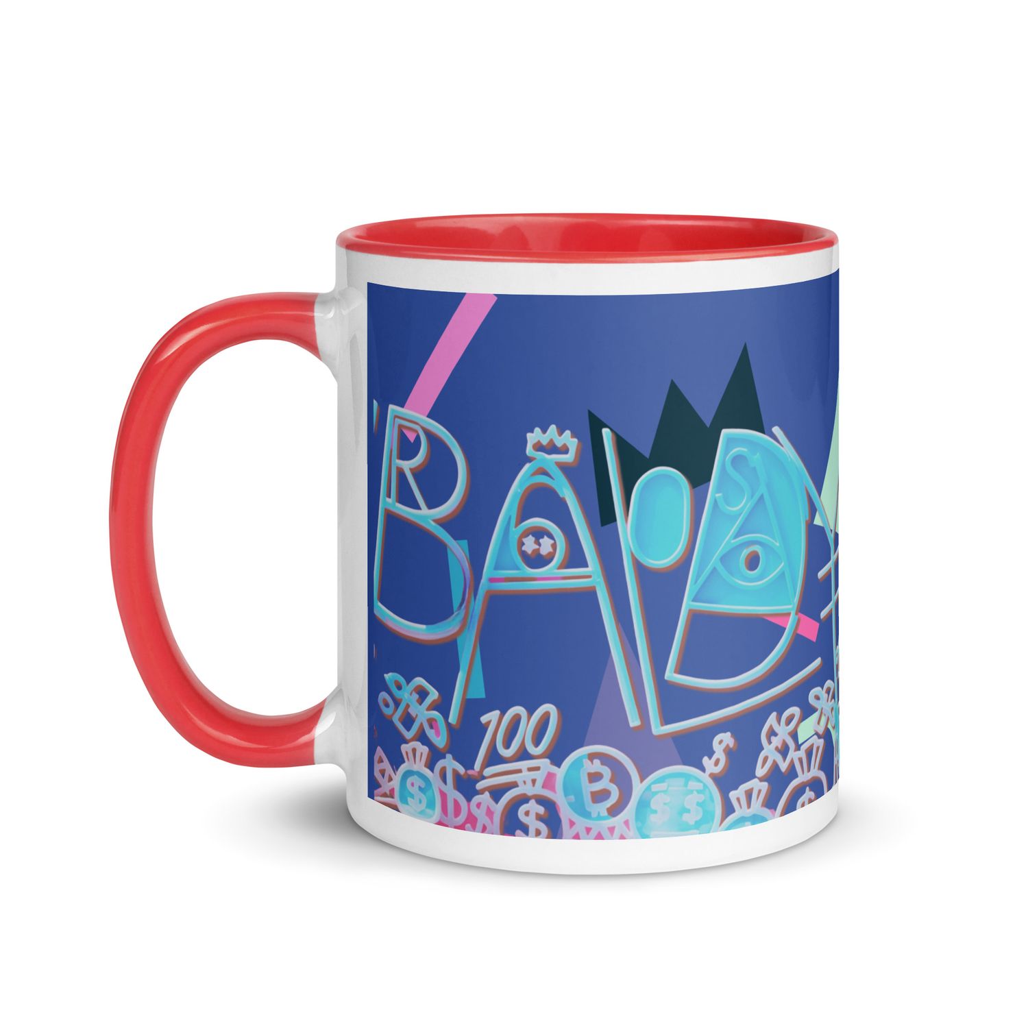 Baldy Mug with Color Inside