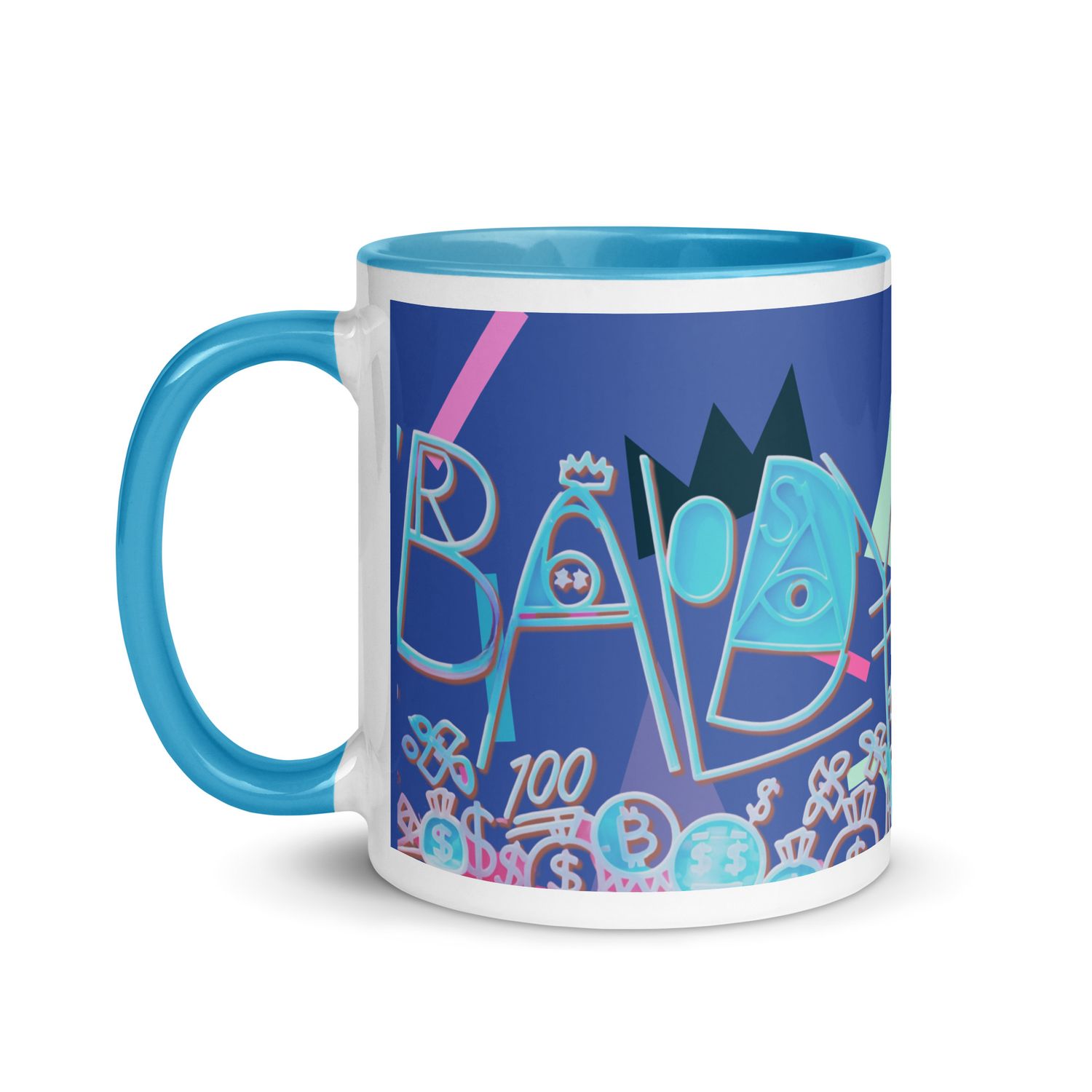 Baldy Mug with Color Inside