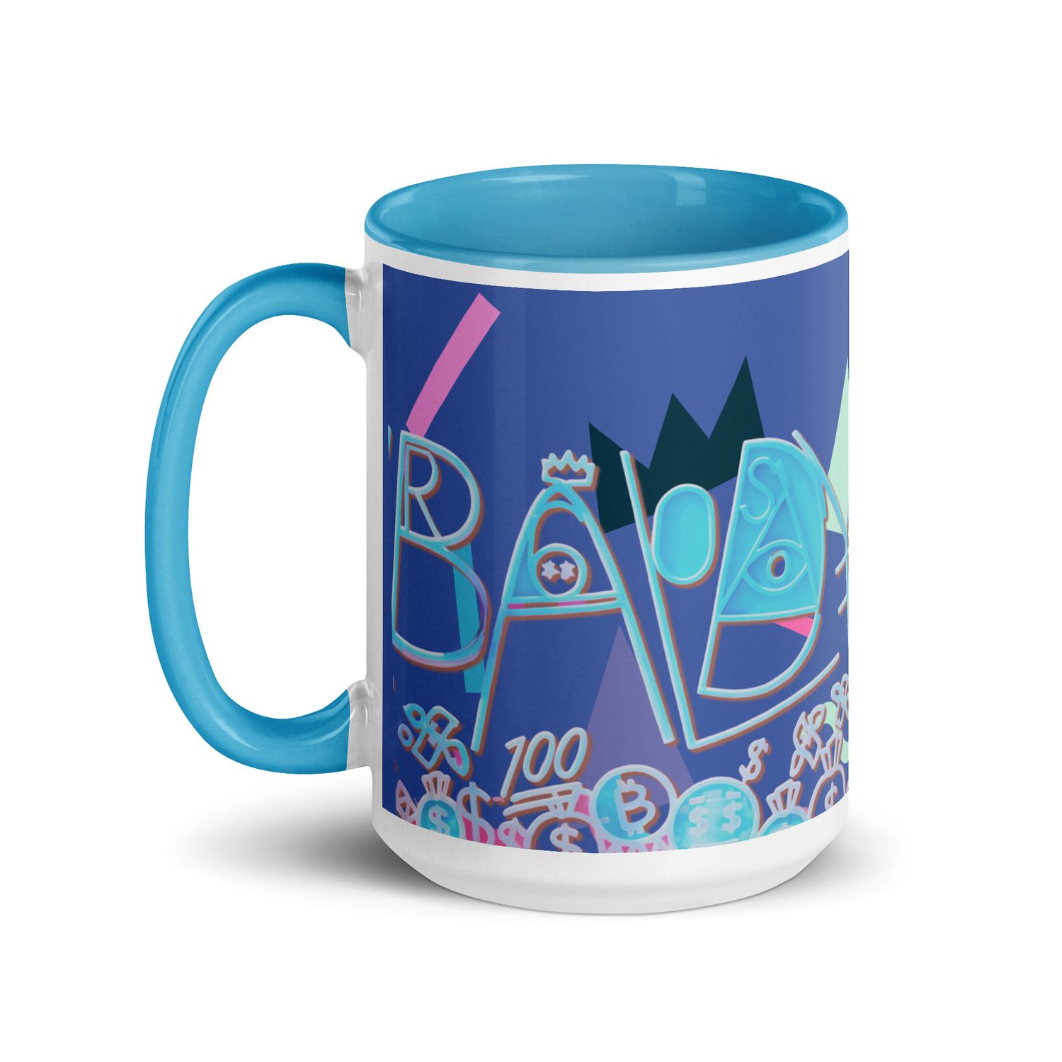 Baldy Mug with Color Inside