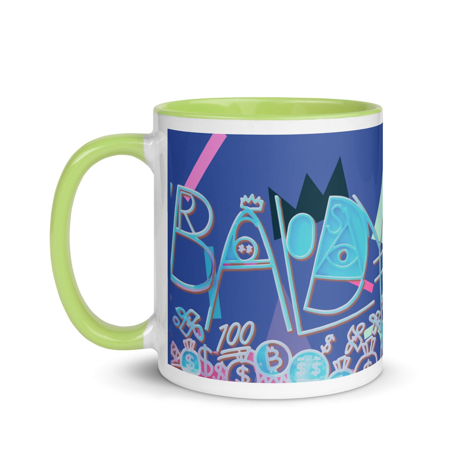 Baldy Mug with Color Inside
