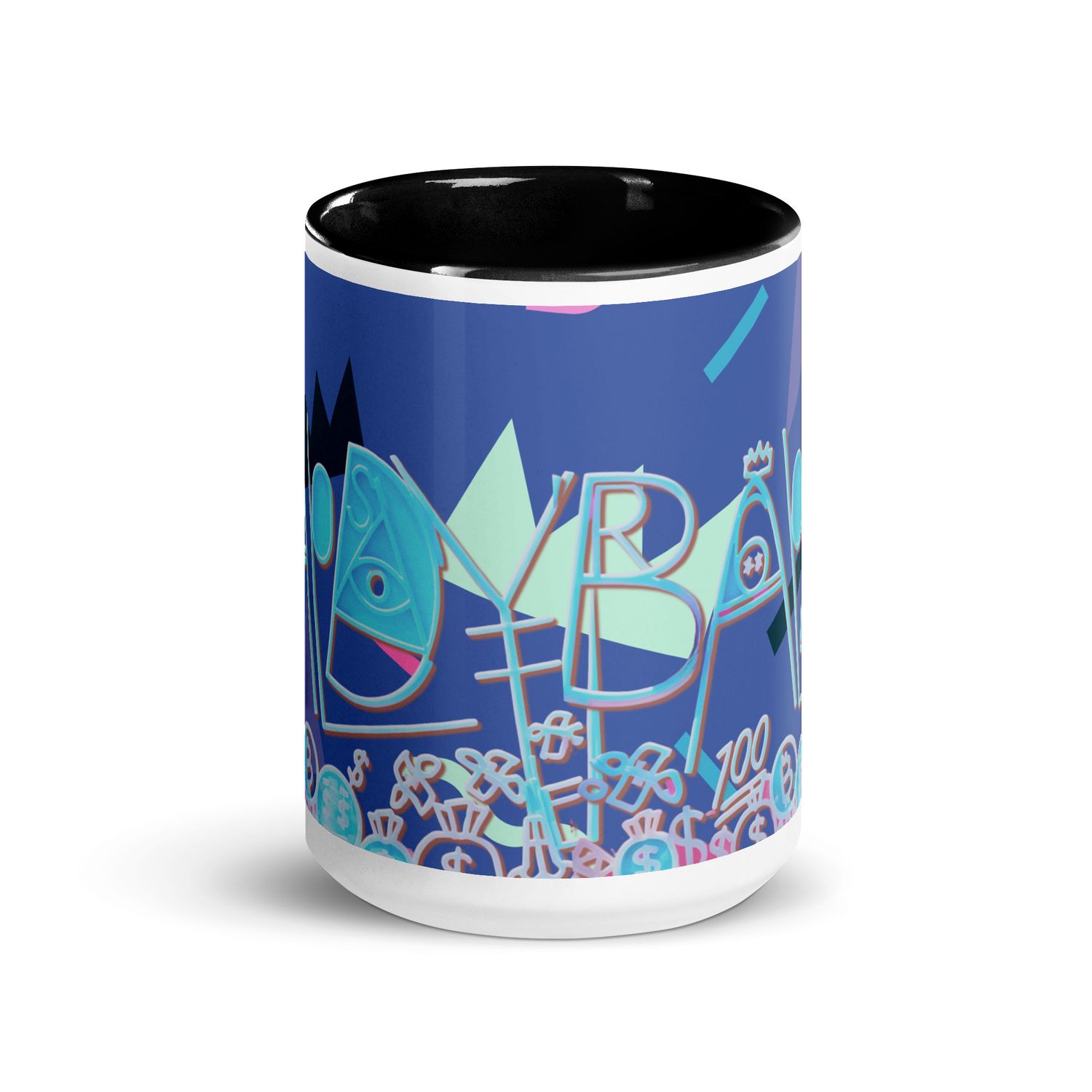 Baldy Mug with Color Inside