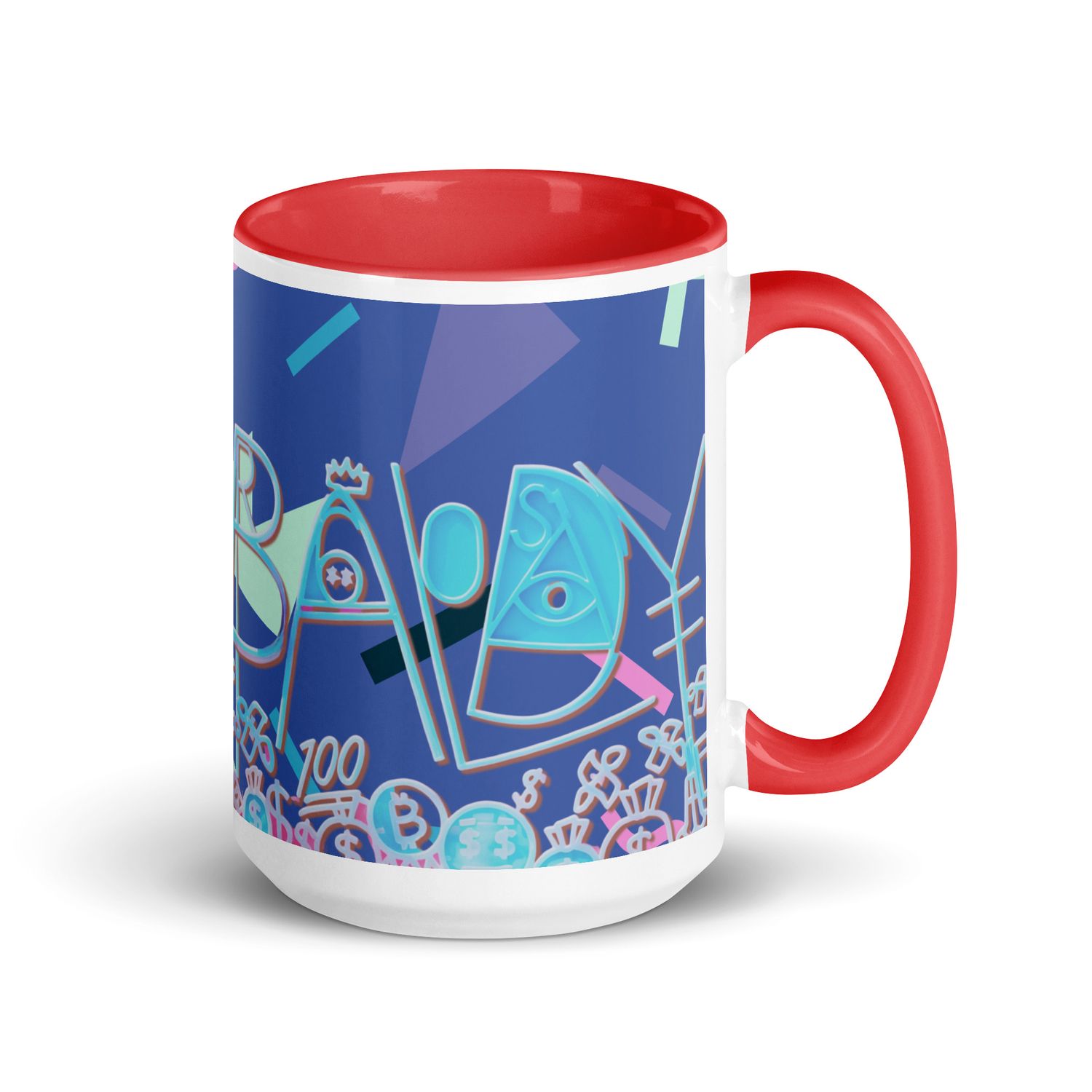 Baldy Mug with Color Inside