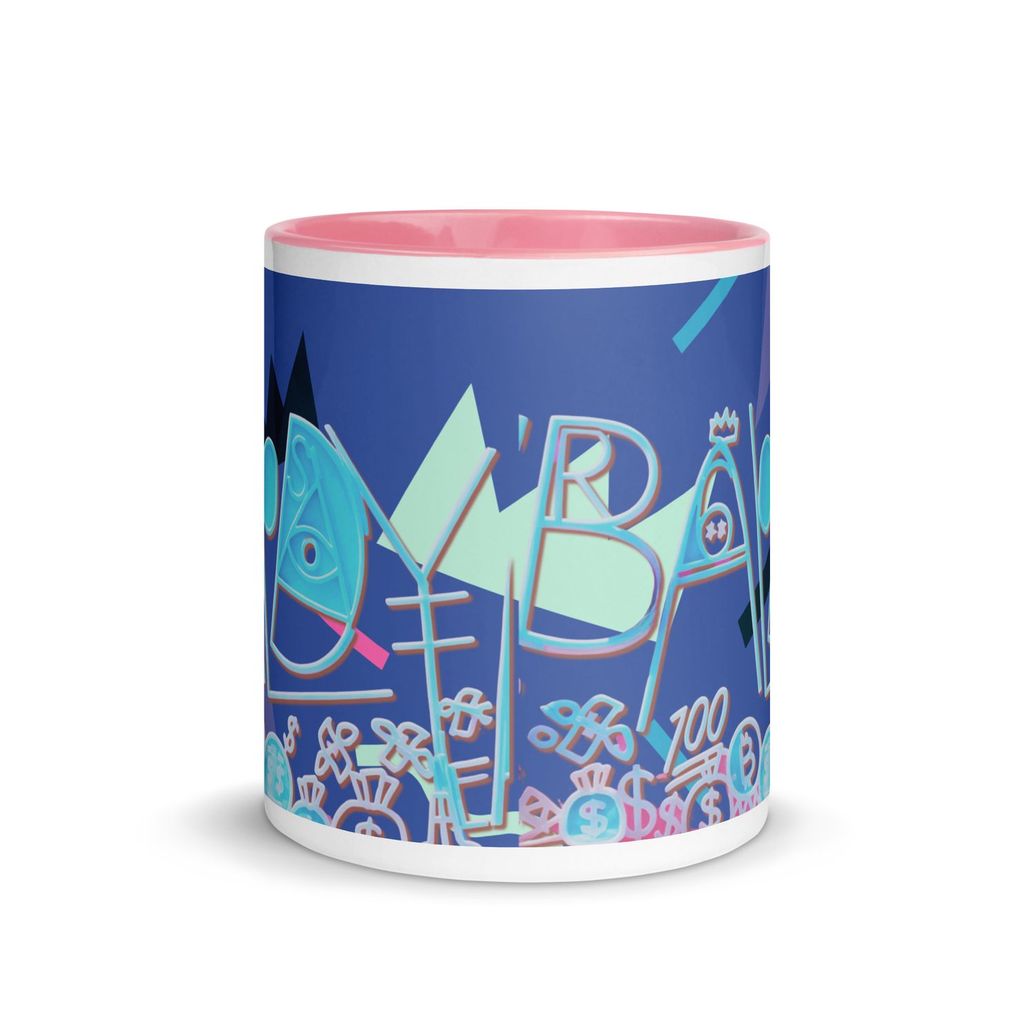 Baldy Mug with Color Inside