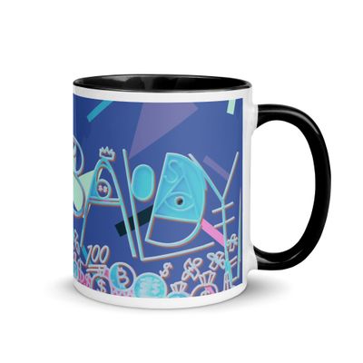 Baldy Mug with Color Inside