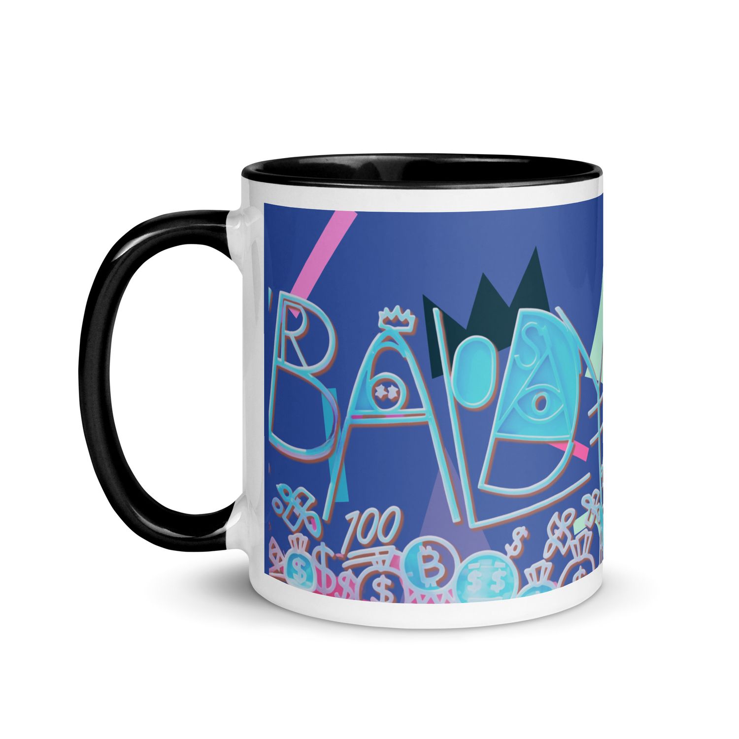 Baldy Mug with Color Inside