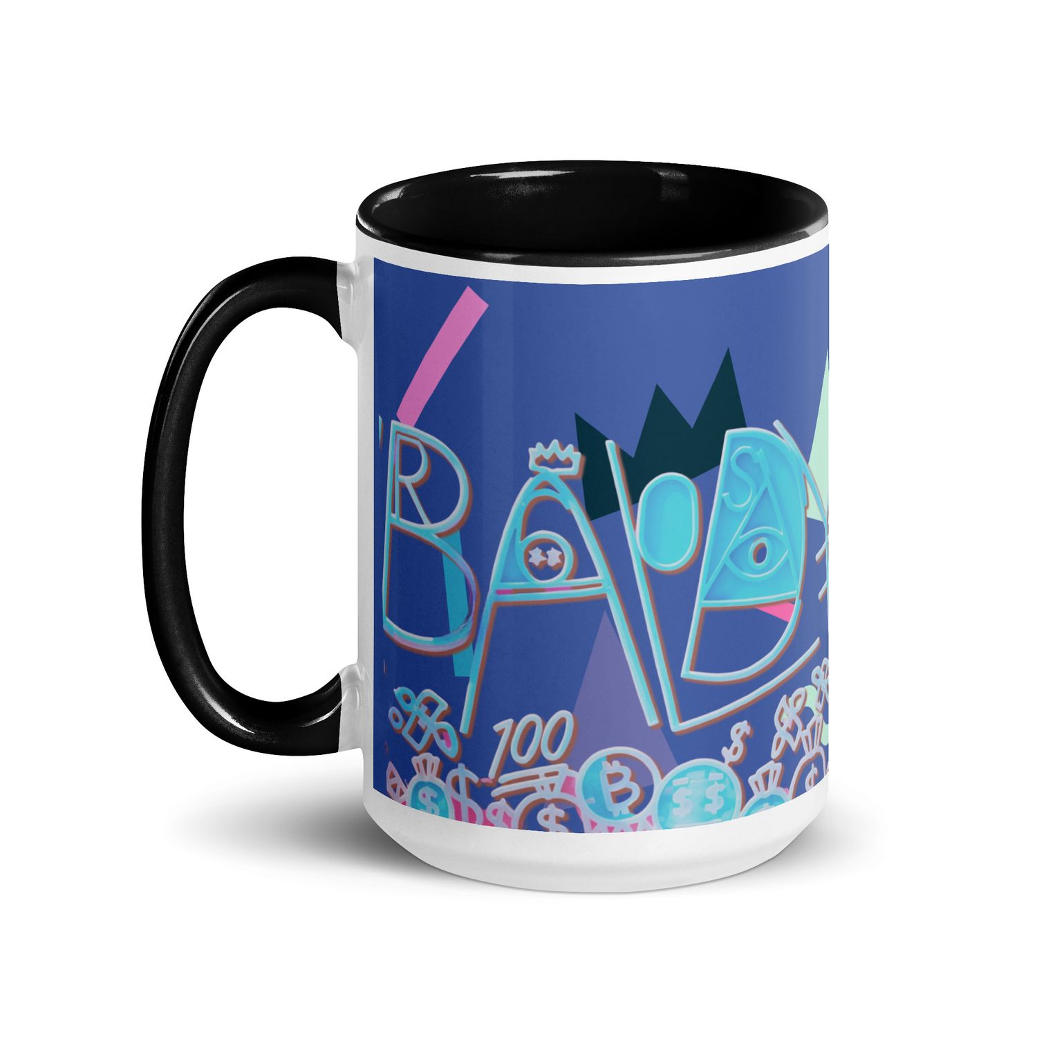 Baldy Mug with Color Inside