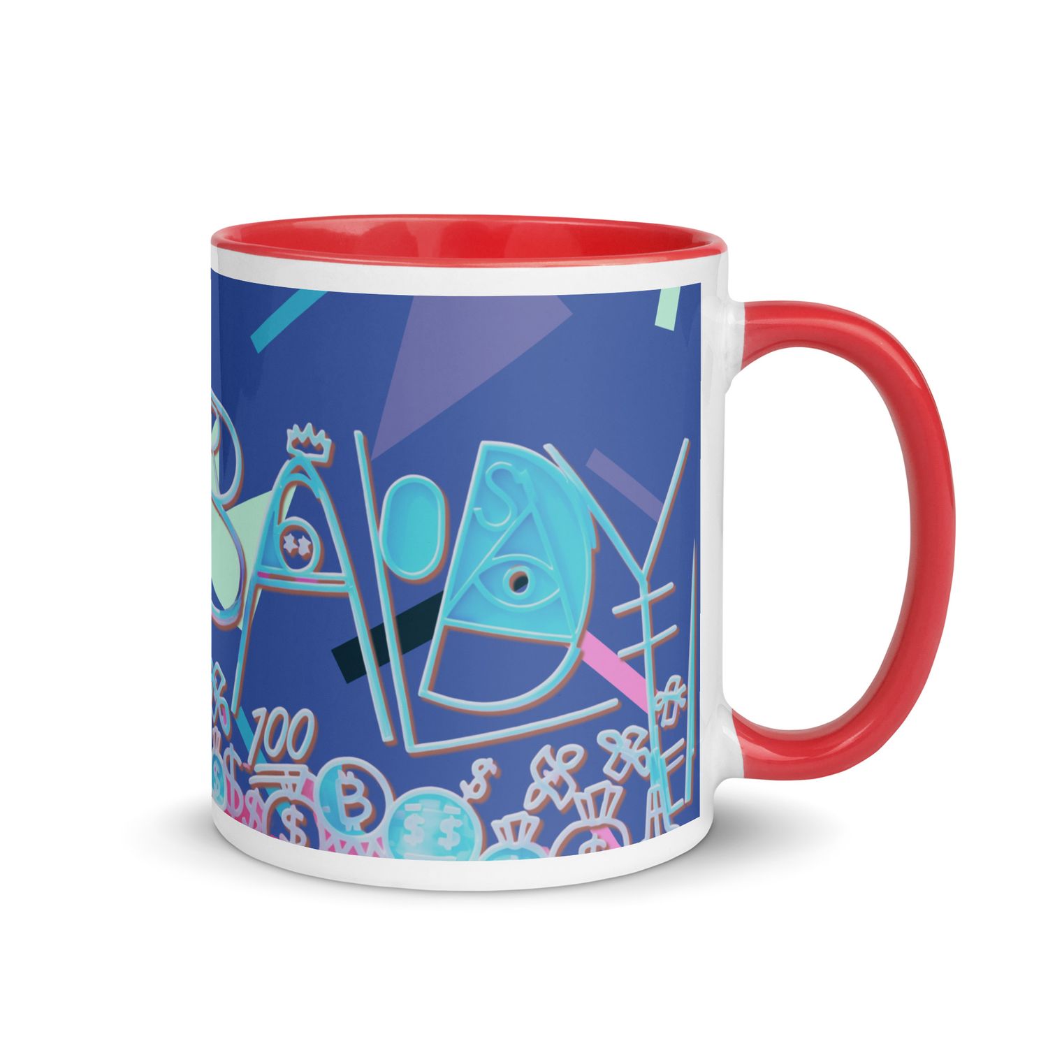 Baldy Mug with Color Inside