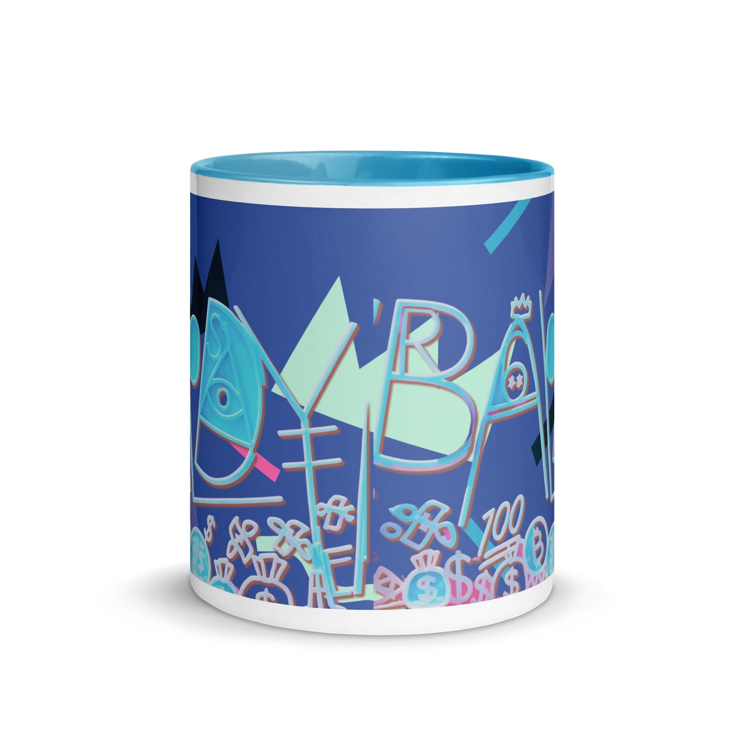 Baldy Mug with Color Inside