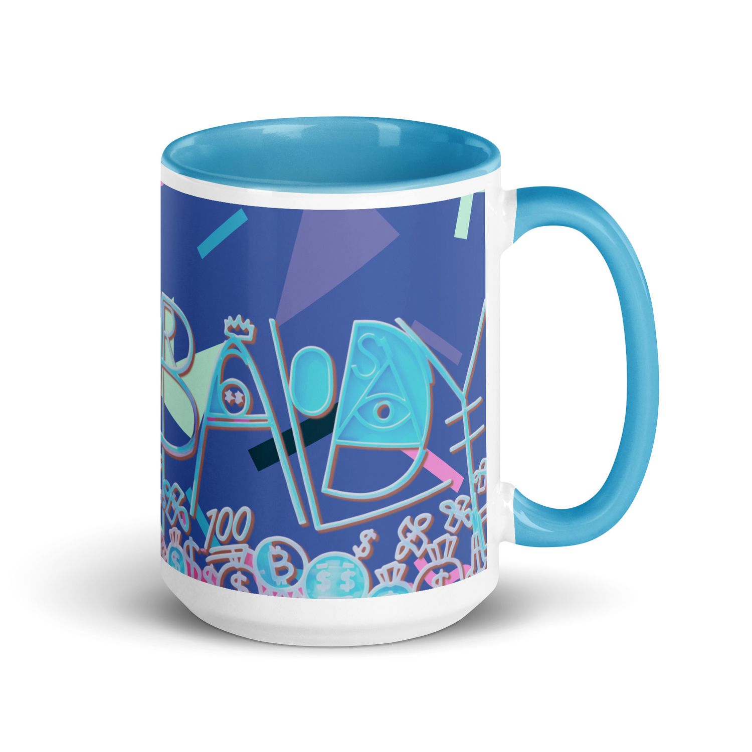 Baldy Mug with Color Inside