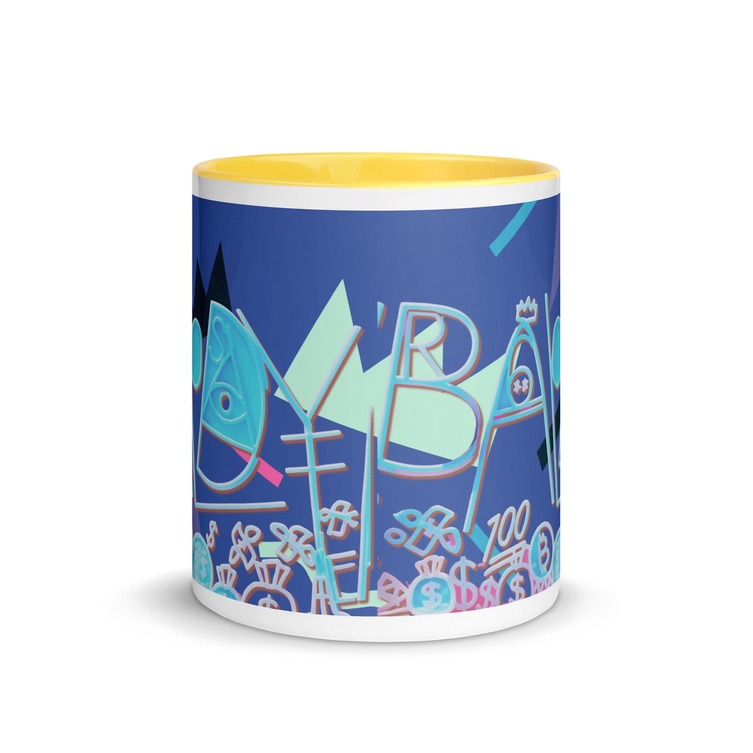 Baldy Mug with Color Inside