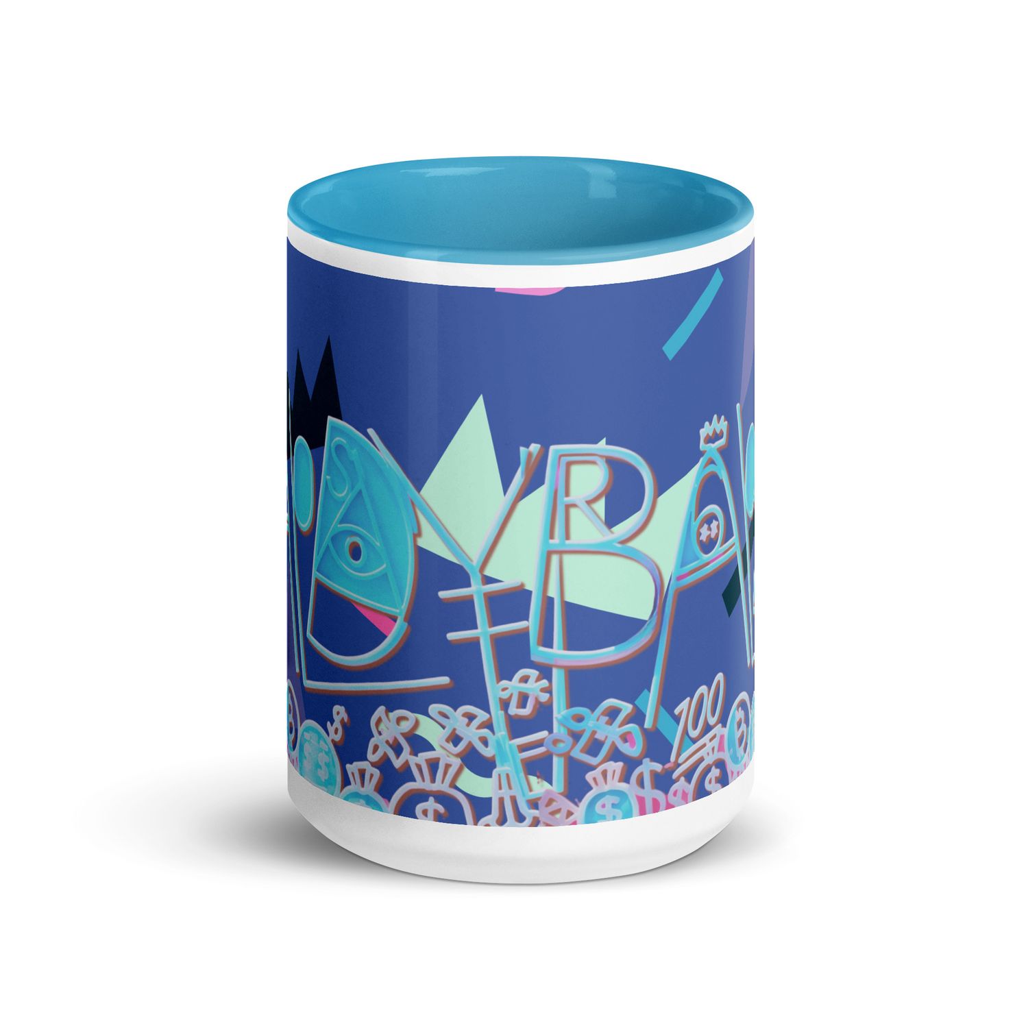 Baldy Mug with Color Inside