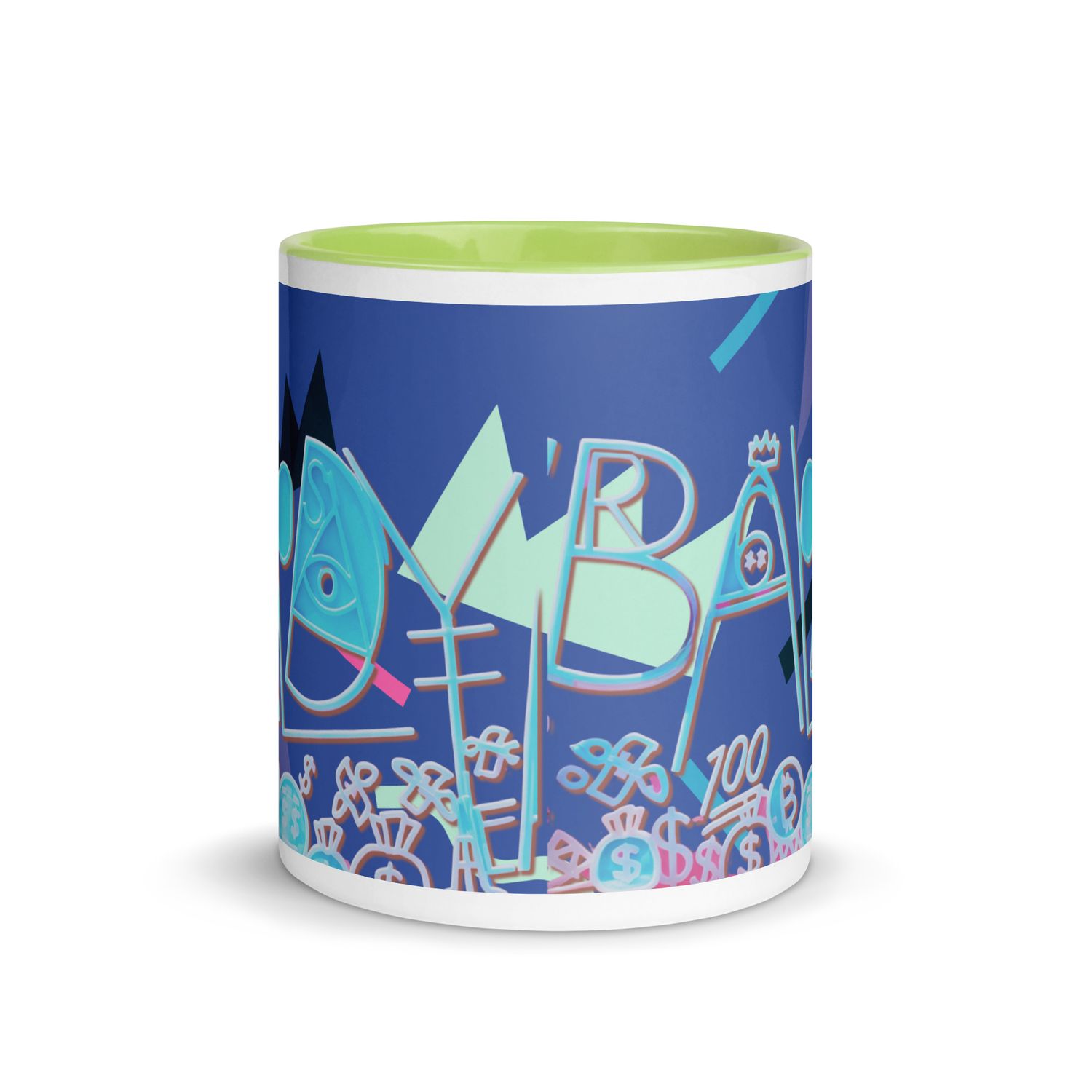 Baldy Mug with Color Inside